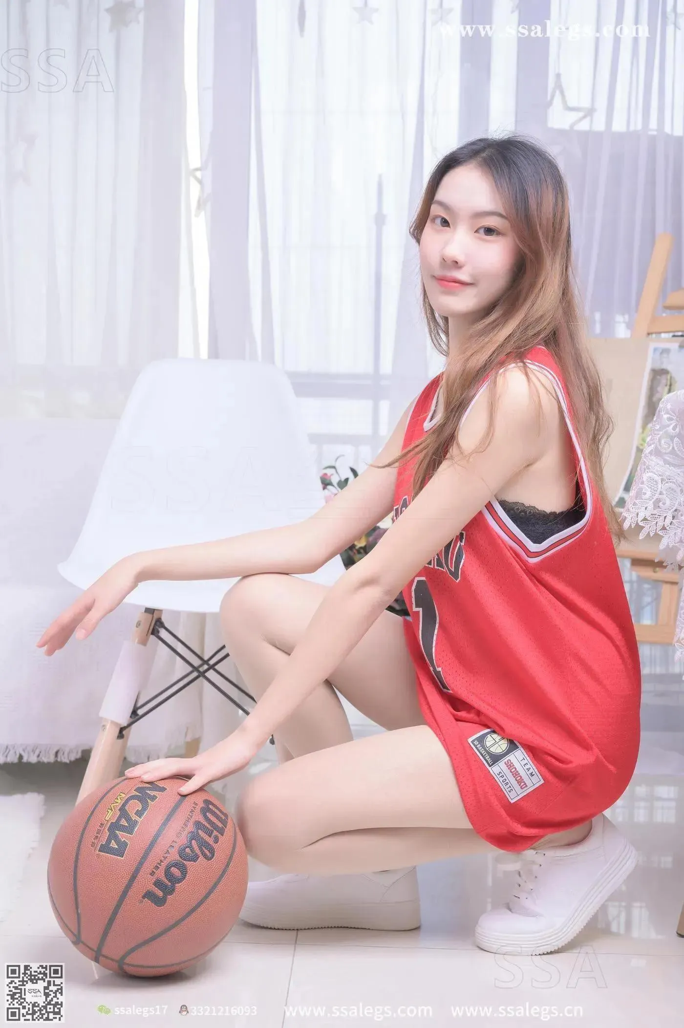[SSA丝社]超清写真 NO.324 素素小姐姐放假在家陪你玩篮球(上) [80P]插图